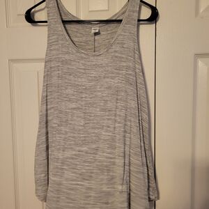 Old Navy Gray Relaxed Luxe Tank Top